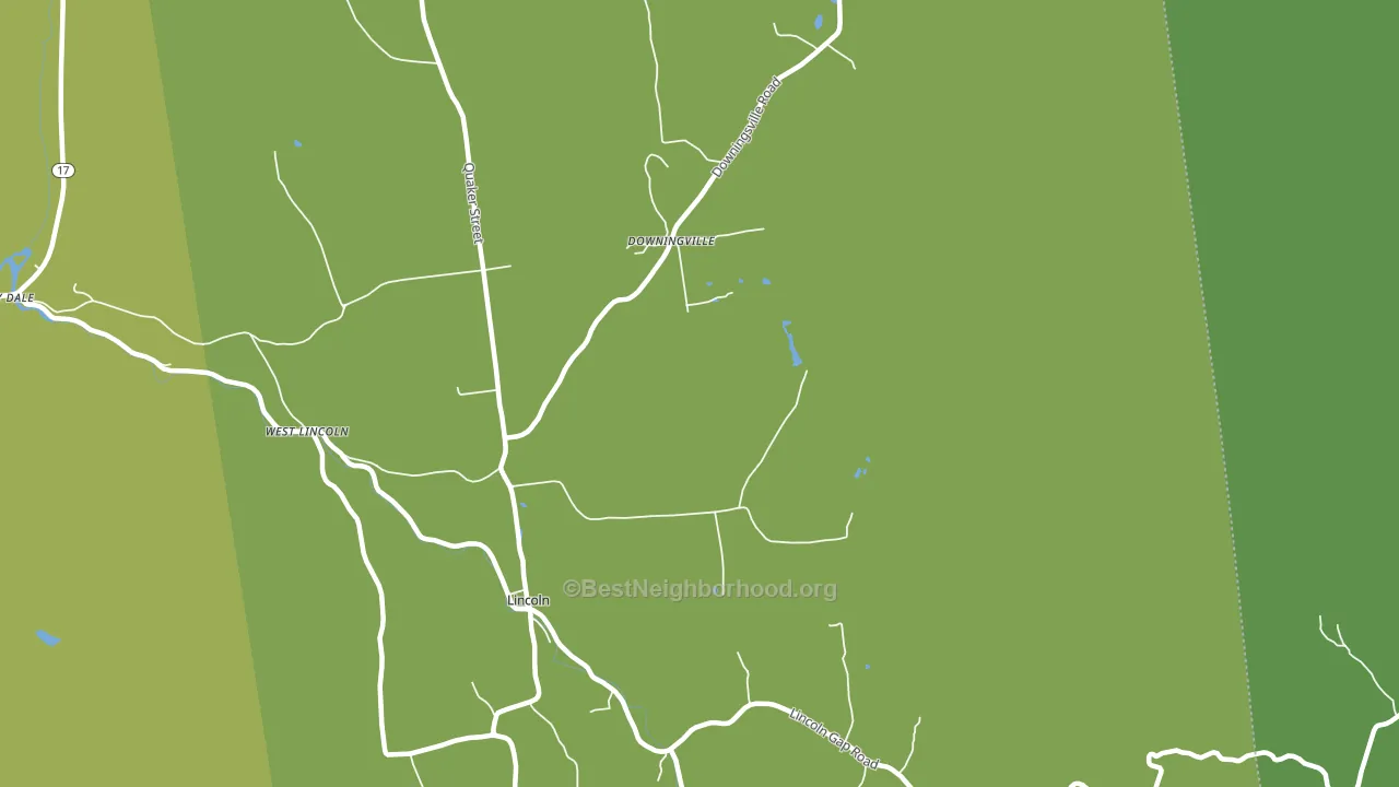 Lincoln, VT block-group voter-turnout map