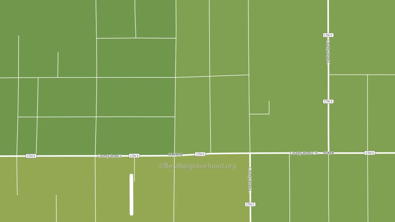 Lincoln, WI block-group voter-turnout map