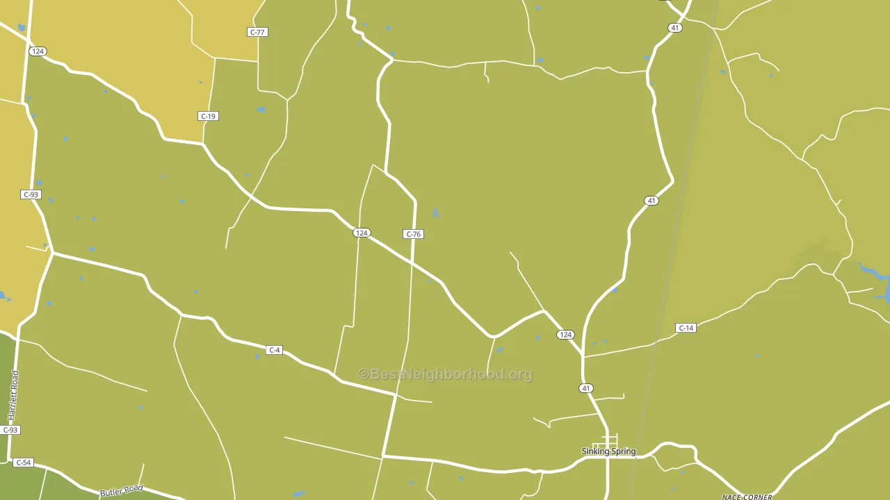 Lincolnville, OH block-group voter-turnout map