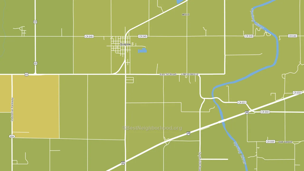 Lincolnville, OK block-group voter-turnout map