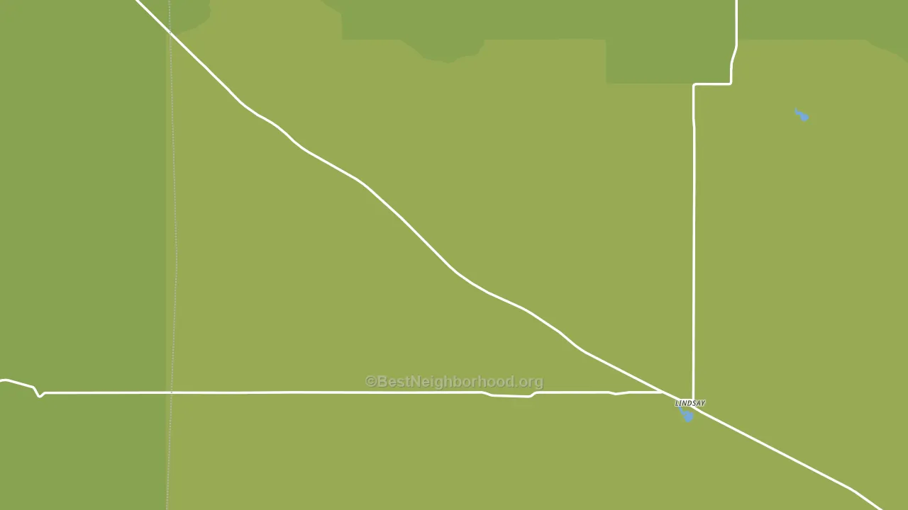 Lindsay, MT block-group voter-turnout map