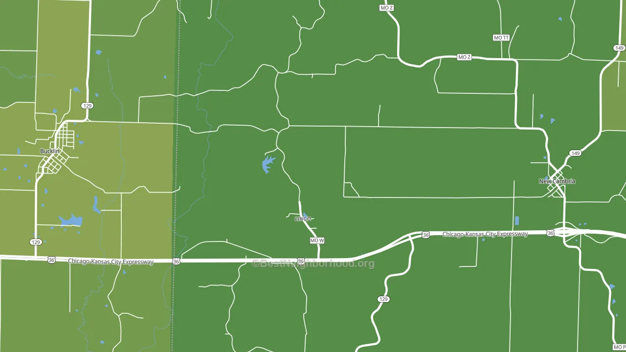 Lingo, MO block-group voter-turnout map