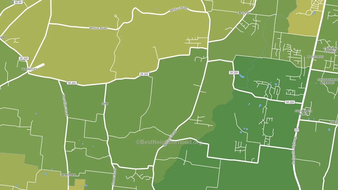 Link, TN block-group voter-turnout map