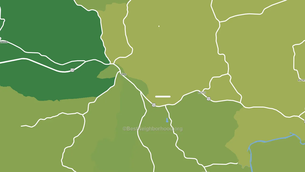 Linn, MO block-group voter-turnout map