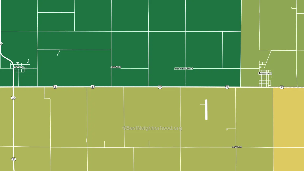 Lintner, IL block-group voter-turnout map