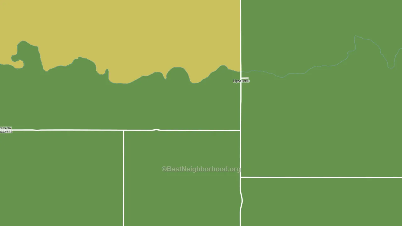 Lipscomb, TX block-group voter-turnout map
