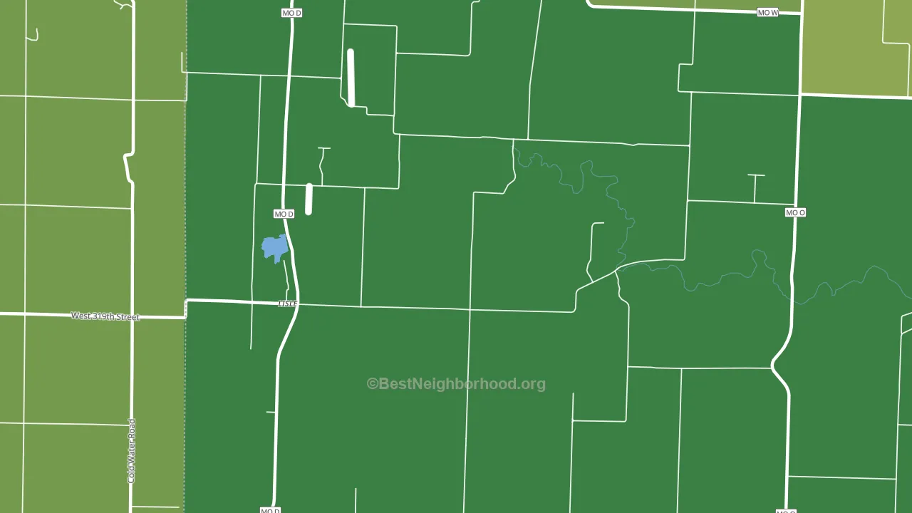 Lisle, MO block-group voter-turnout map