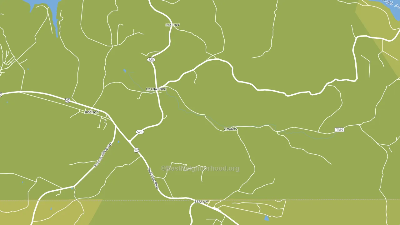 Listonburg, PA block-group voter-turnout map