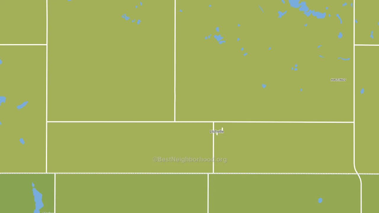 Litchville, ND block-group voter-turnout map