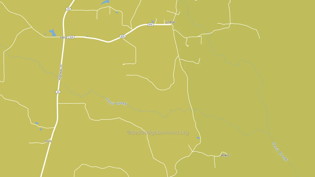 Litroe, LA block-group voter-turnout map