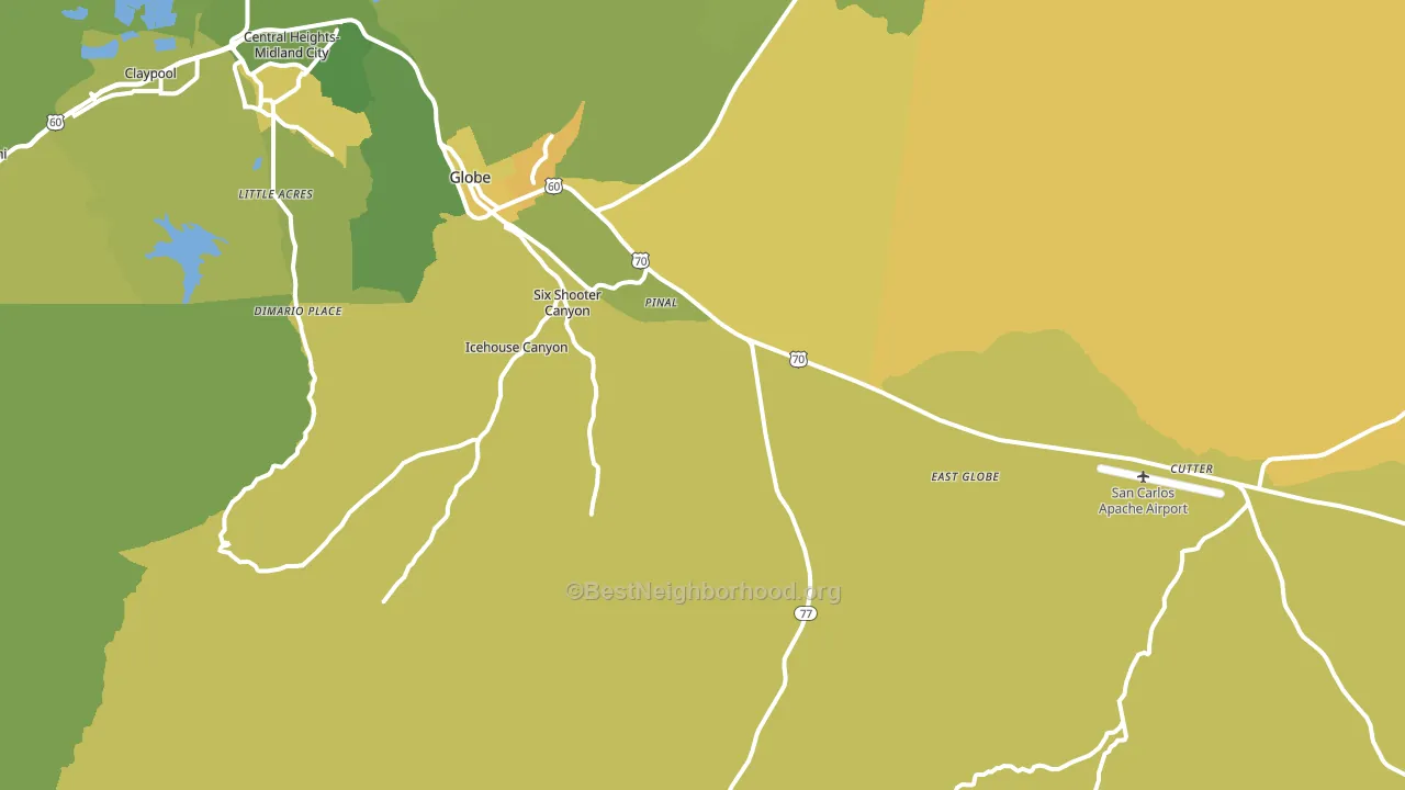 Little Acres, AZ block-group voter-turnout map