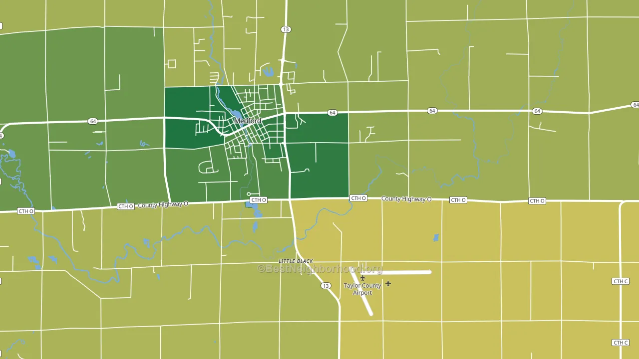 Little Black, WI block-group voter-turnout map