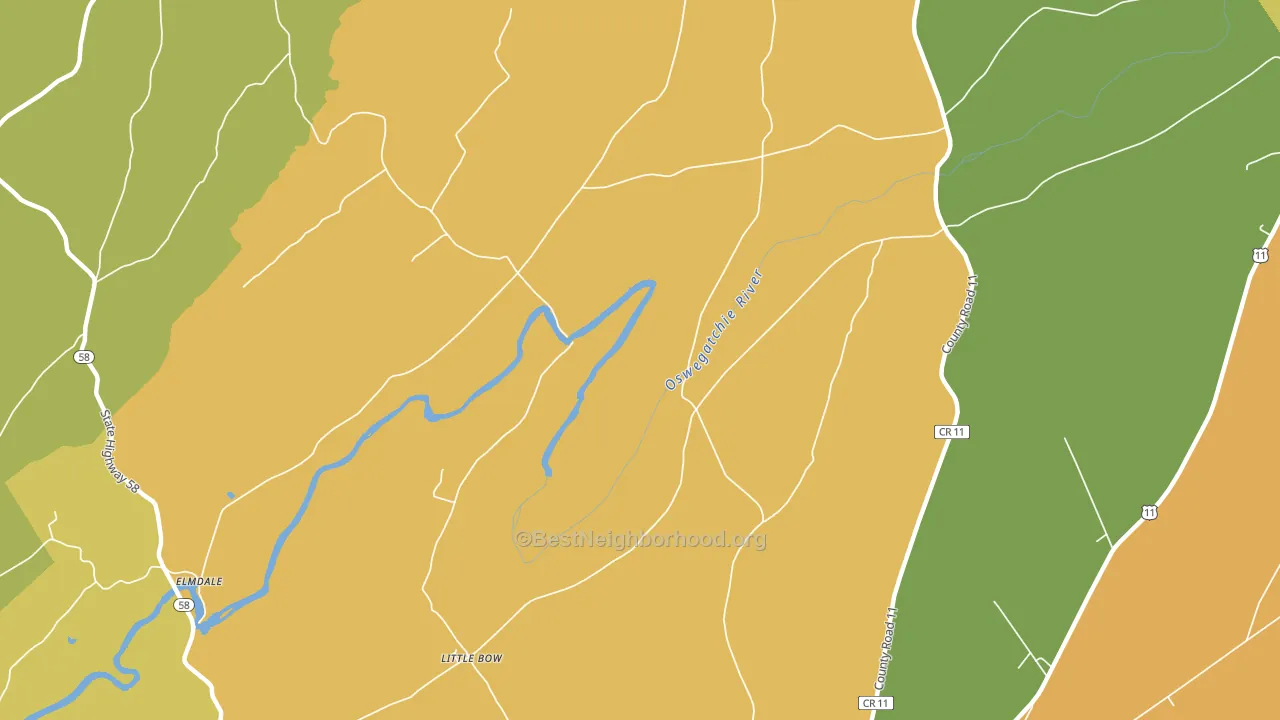 Little Bow, NY block-group voter-turnout map