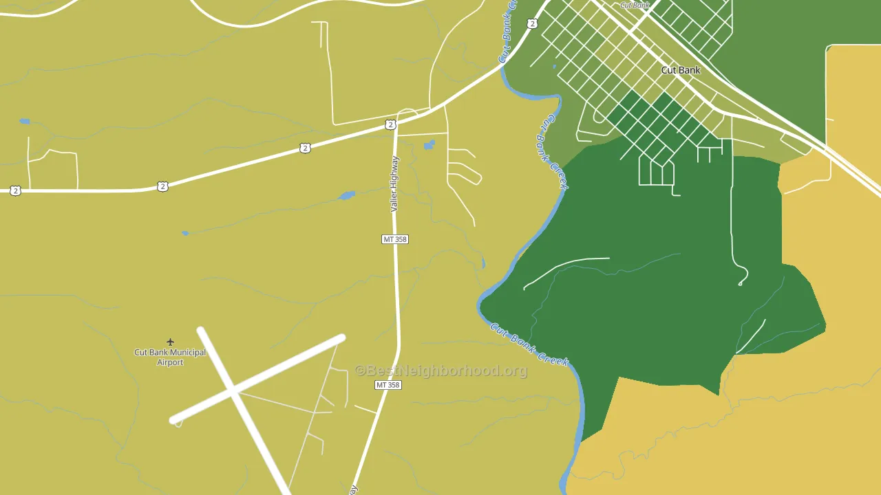 Little Browning, MT block-group voter-turnout map