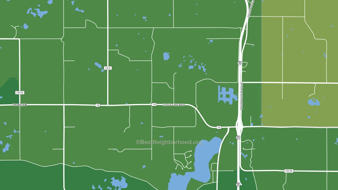 Little Chicago, MN block-group voter-turnout map
