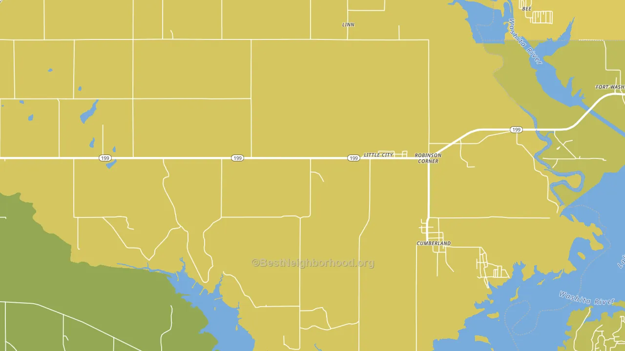 Little City, OK block-group voter-turnout map