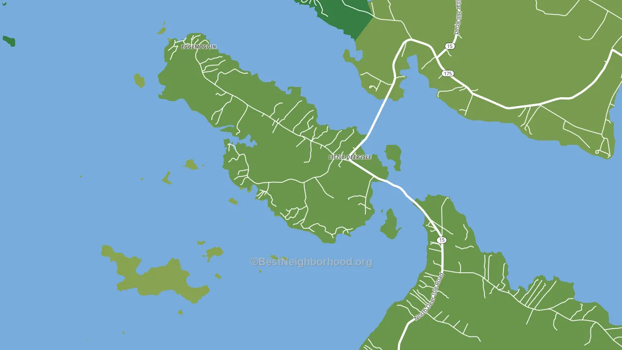 Little Deer Isle, ME block-group voter-turnout map