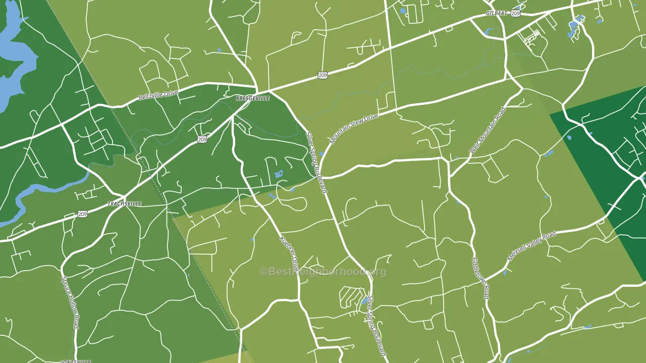Little Gap, PA block-group voter-turnout map