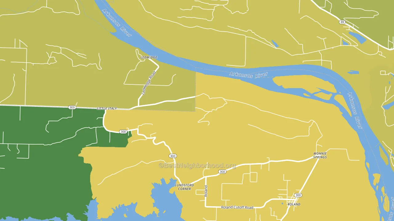 Little Italy, AR block-group voter-turnout map