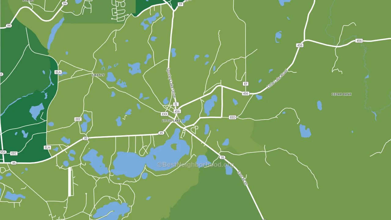 Little Lake, MI block-group voter-turnout map
