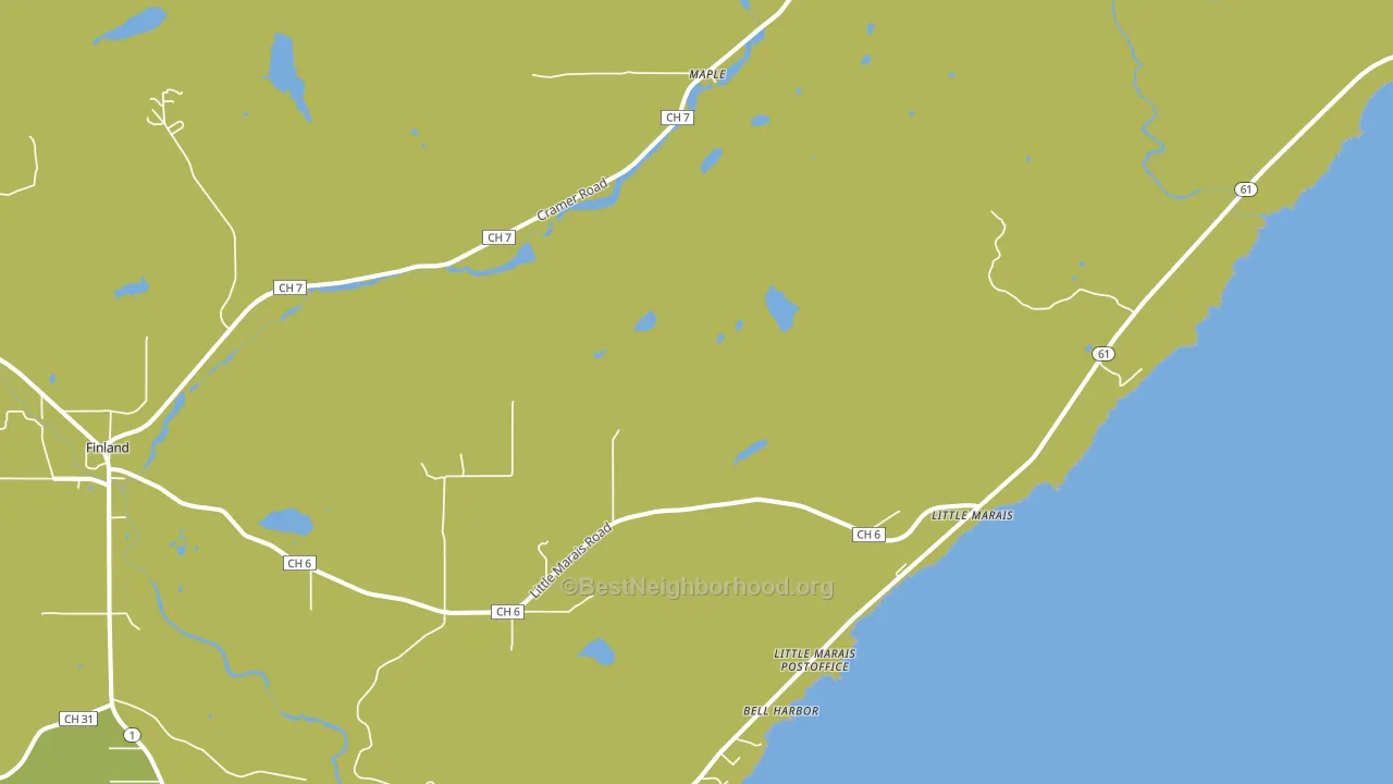 Little Marais, MN block-group voter-turnout map