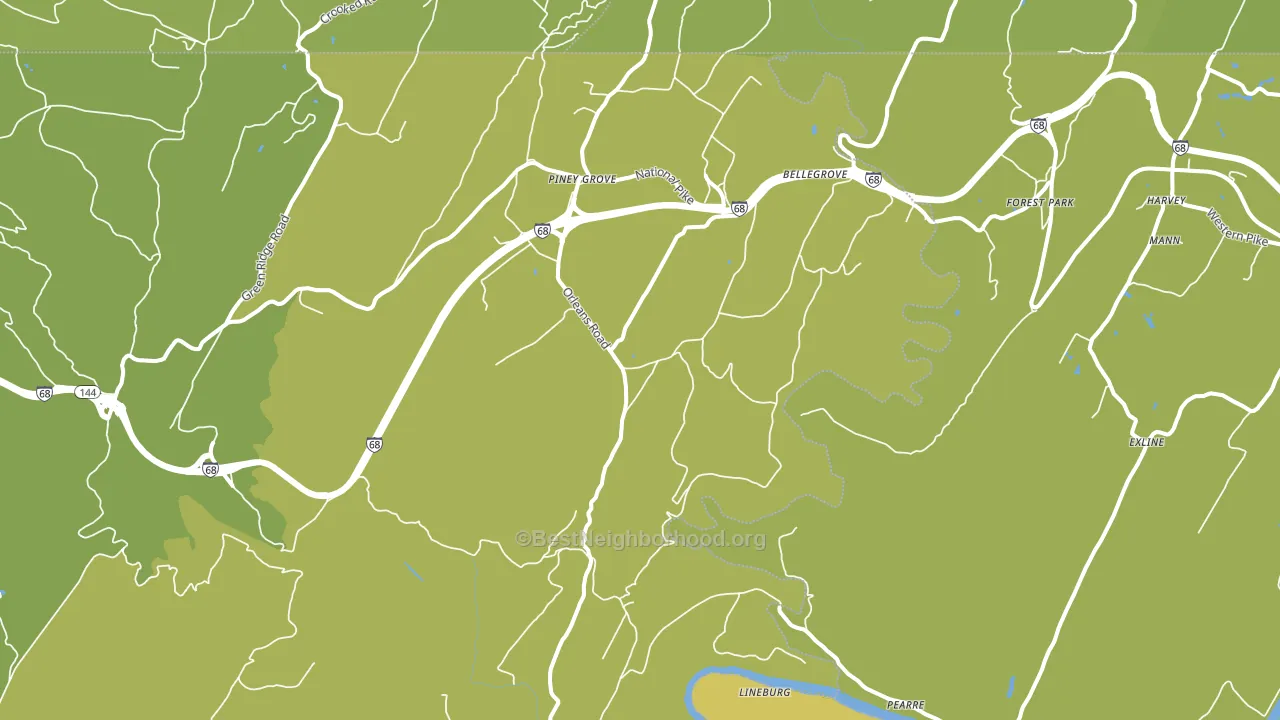 Little Orleans, MD block-group voter-turnout map