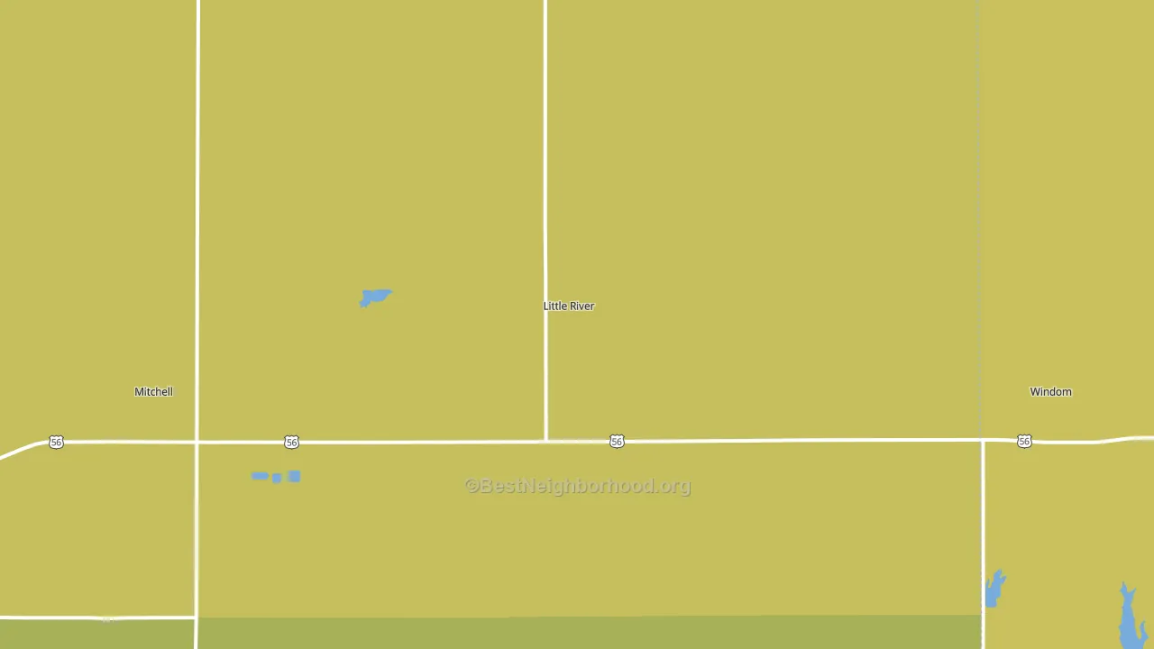Little River, KS block-group voter-turnout map