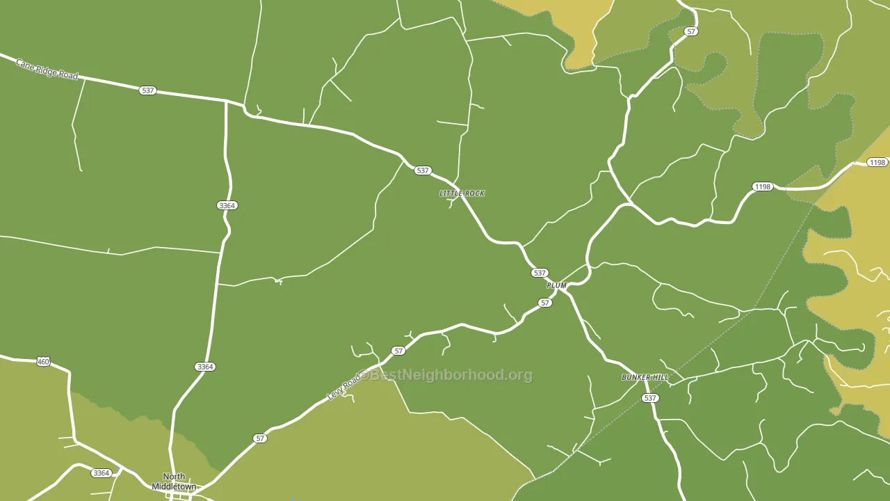 Little Rock, KY block-group voter-turnout map