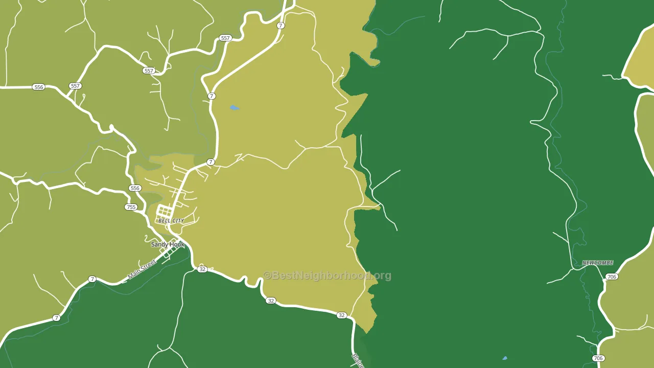 Little Sandy, KY block-group voter-turnout map