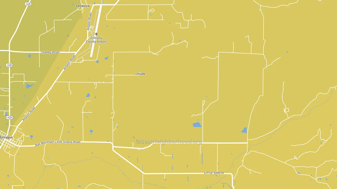 Little Shasta, CA block-group voter-turnout map