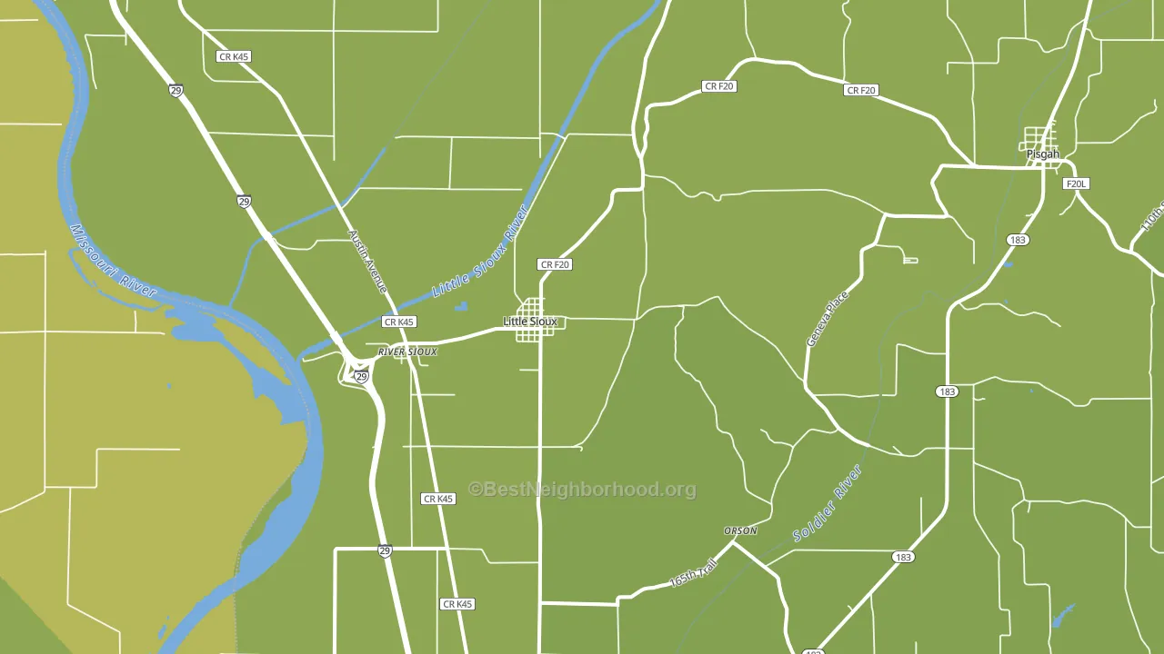 Little Sioux, IA block-group voter-turnout map