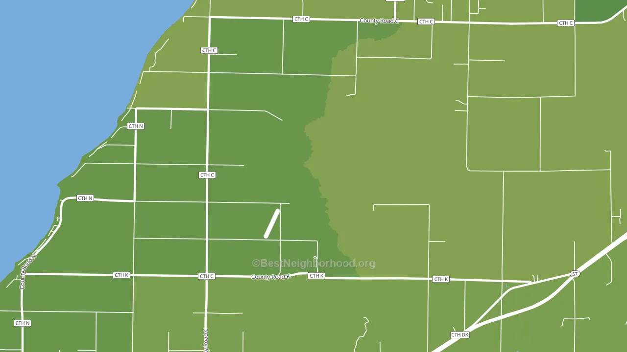 Little Sturgeon, WI block-group voter-turnout map