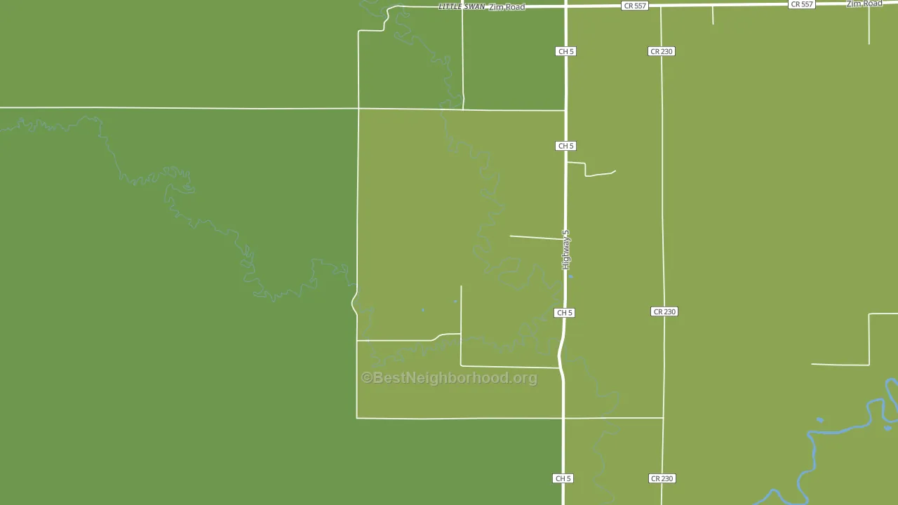 Little Swan, MN block-group voter-turnout map