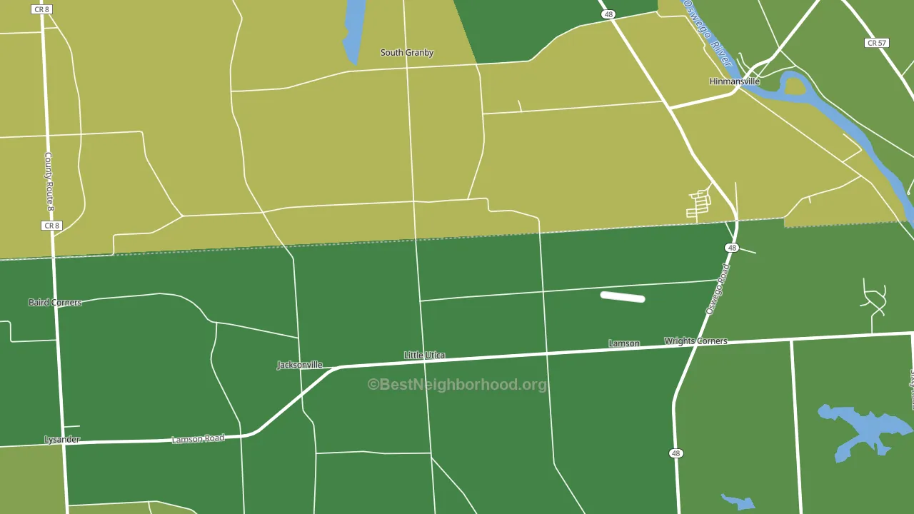 Little Utica, NY block-group voter-turnout map