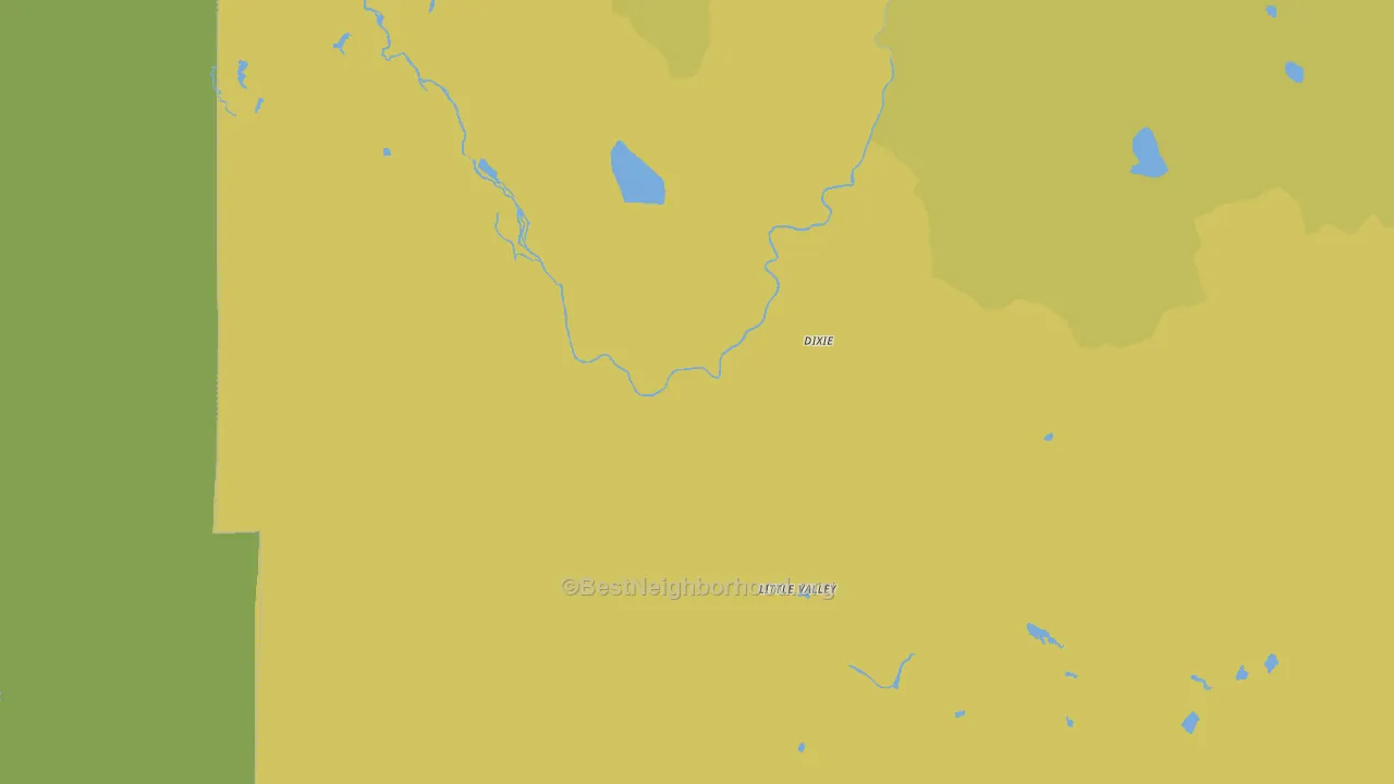 Little Valley, CA block-group voter-turnout map