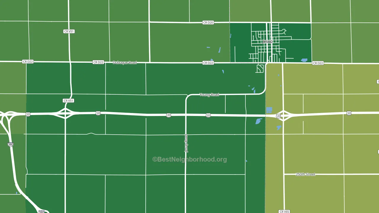 Littleton, IA block-group voter-turnout map