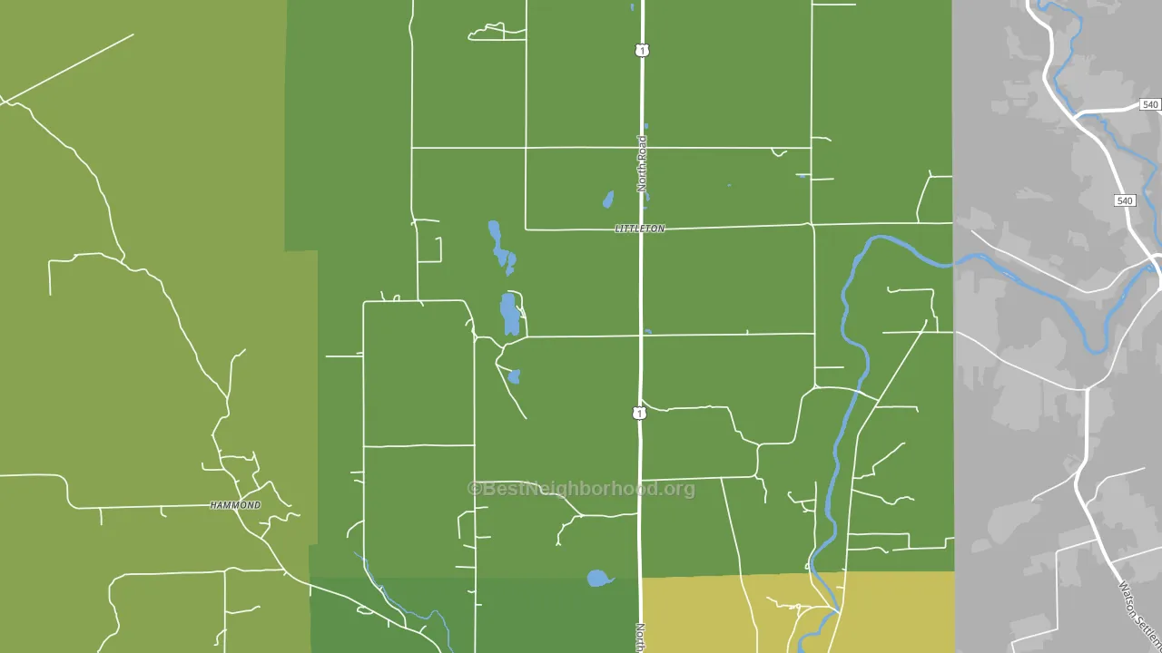 Littleton, ME block-group voter-turnout map