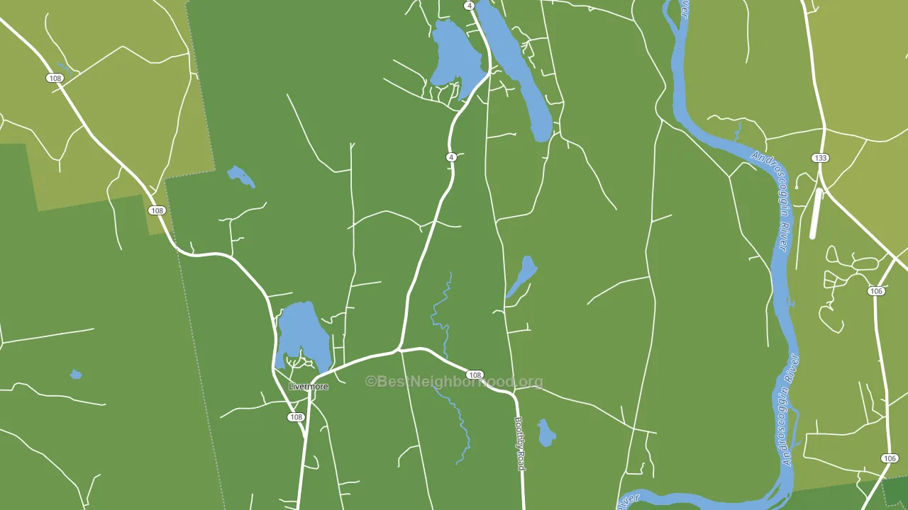 Livermore, ME block-group voter-turnout map