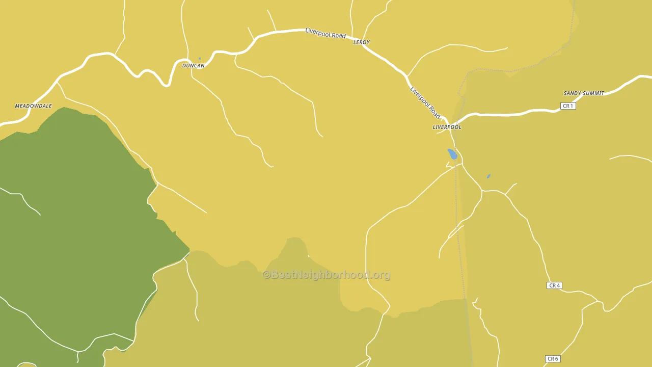 Liverpool, WV block-group voter-turnout map