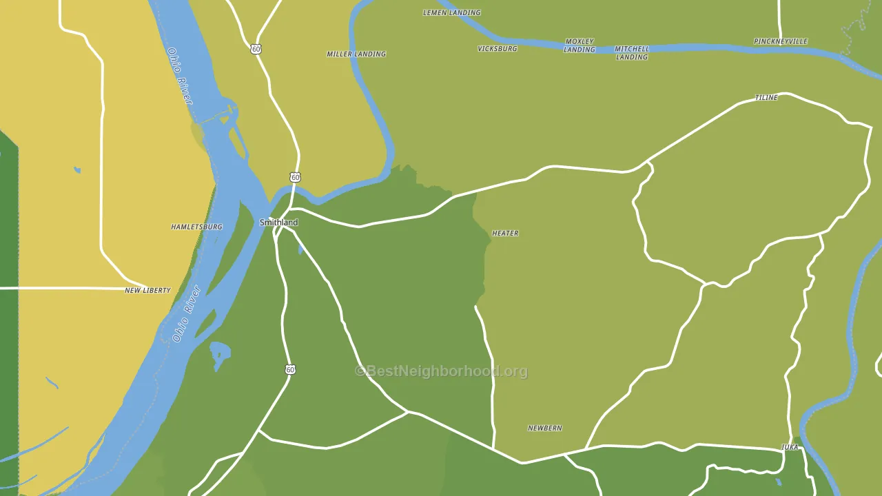 Livingston County, KY block-group voter-turnout map