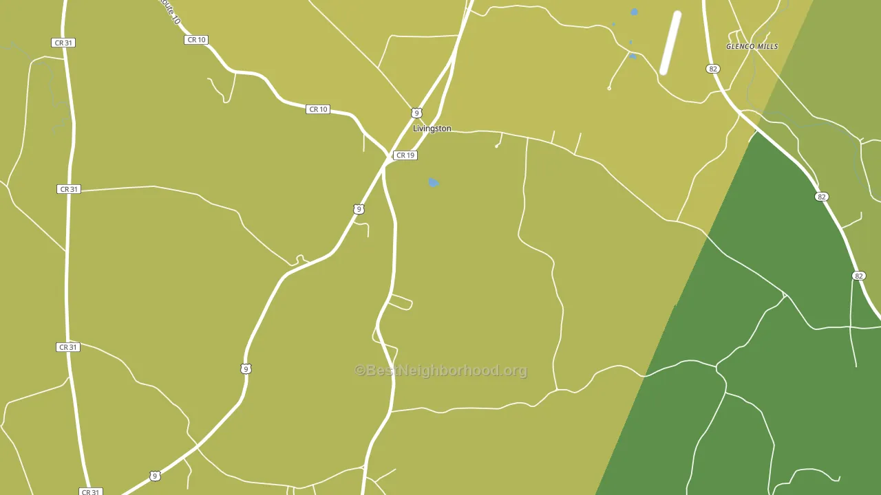 Livingston, NY block-group voter-turnout map