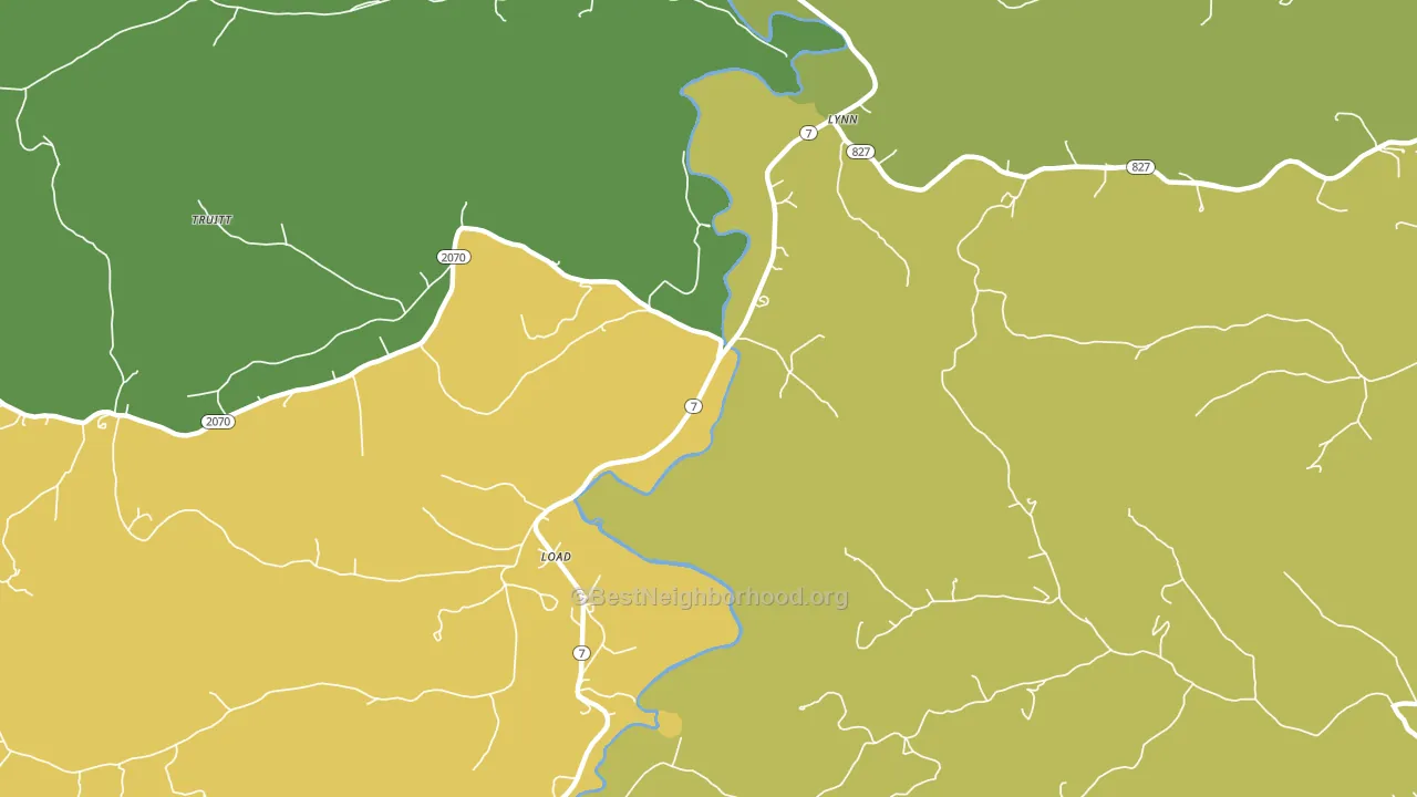 Load, KY block-group voter-turnout map