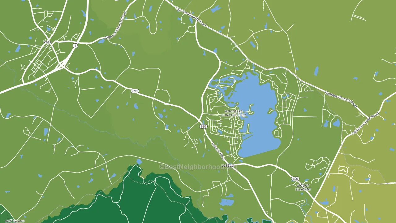 Lobelia, NC block-group voter-turnout map
