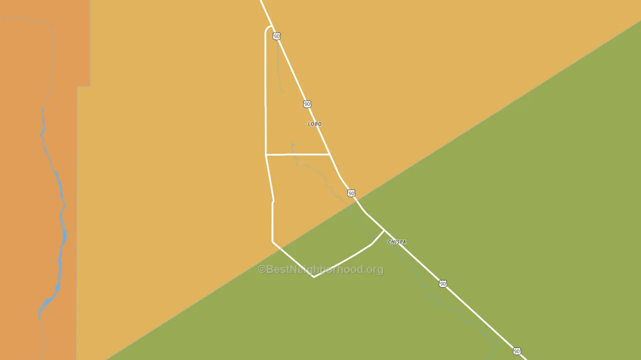Lobo, TX block-group voter-turnout map
