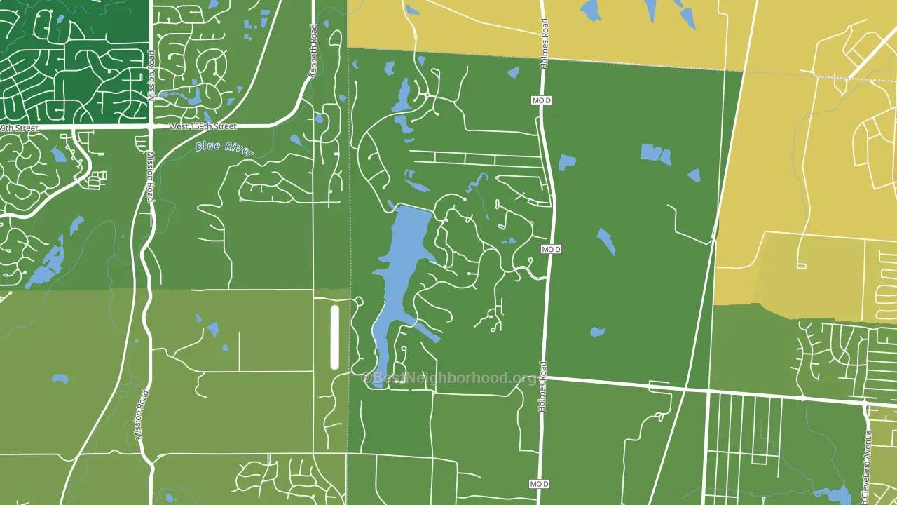 Loch Lloyd, MO block-group voter-turnout map