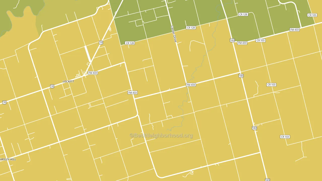 Lockett, TX block-group voter-turnout map