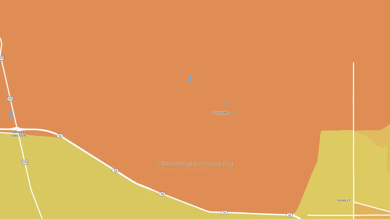 Lockhart, CA block-group voter-turnout map