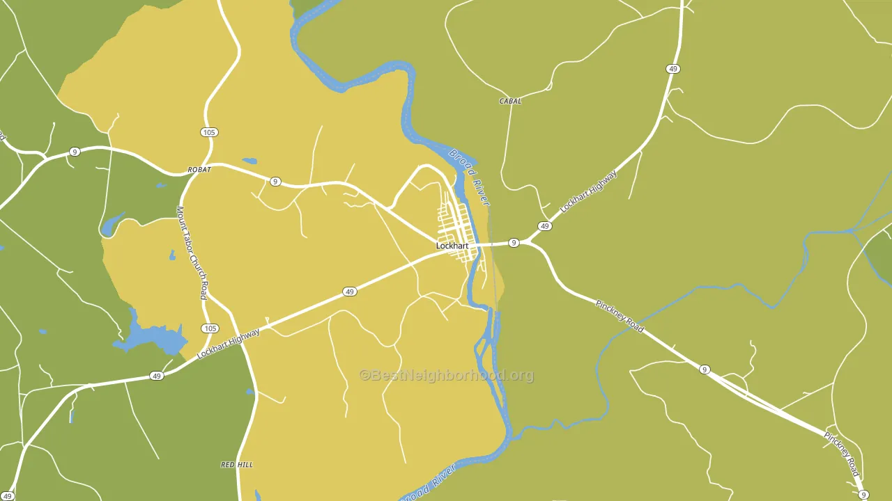 Lockhart, SC block-group voter-turnout map