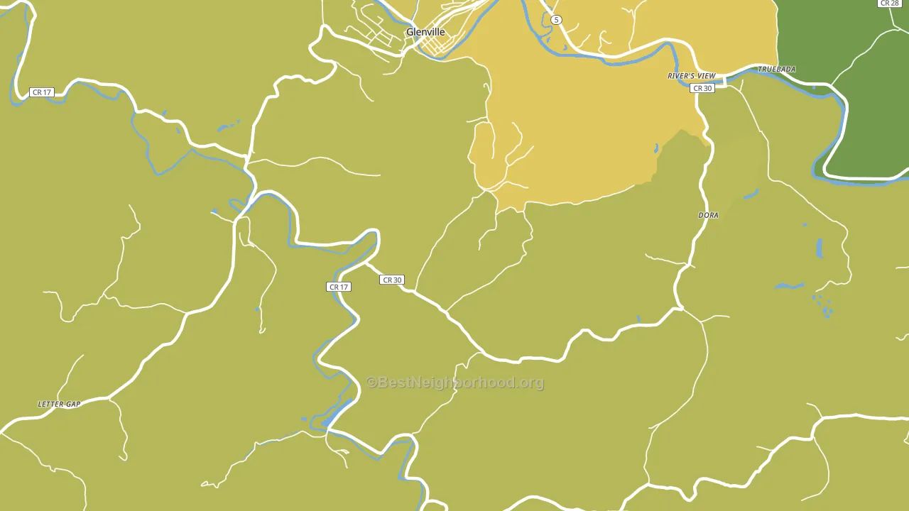 Lockney, WV block-group voter-turnout map