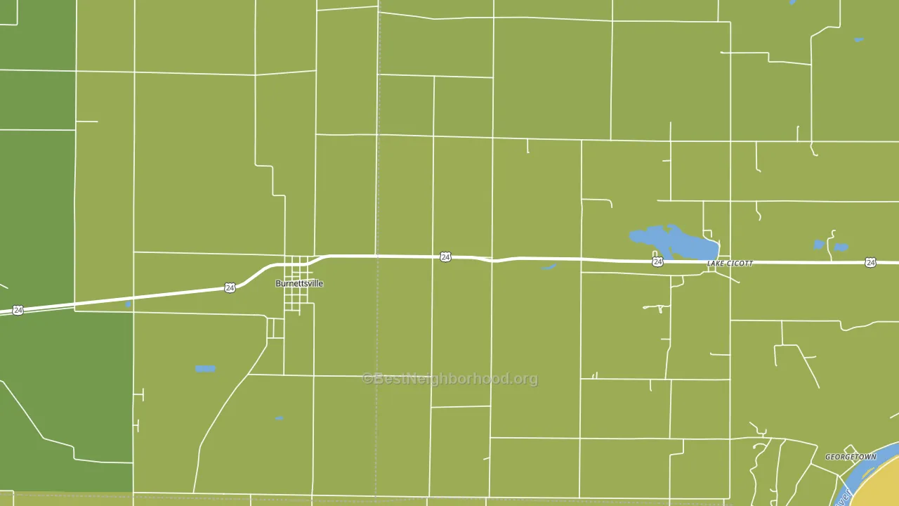 Lockport, IN block-group voter-turnout map